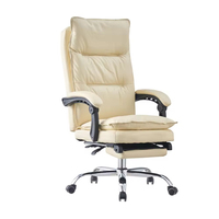 Fauteuil de bureau et ensemble de bureau en cuir synthétique moderne pour la Foire de Canton 2025, avec hauteur réglable, certifié EN1335