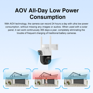 Giá tốt nhất bg622dr 3MP aov điện năng thấp năng lượng mặt trời Máy ảnh ngoài trời được xây dựng trong 6000mAh pin ống kính kép 4 gam Sim thẻ thông minh IP mạng Máy ảnh - Product Image 3