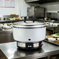 Cuisinières à riz commerciales Guangdong de 7L, 10L, 15L, 23L, 30L, grande capacité pour 200 personnes, hôtel, gaz naturel