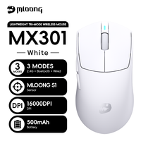 MLOONG MX301 Mouse Gaming Nirkabel Ultra-Ringan 1K Polling Rate 16000 DPI Sensor 16K Mouse Gaming yang Dapat Diprogram