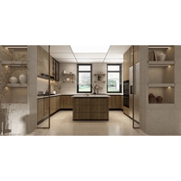 Armoires de cuisine personnalisables avec espaces intégrés pour appareils électroménagers et tiroirs à fermeture douce pour maisons résidentielles confortables