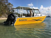 Yacht de pêche en haute mer en aluminium de 6,85 m avec certificat CE, yacht sportif avec moteur hors-bord