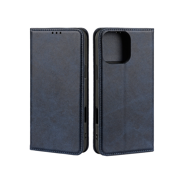 RTS Luxury PU Leather Wallet Flip Phone Case with Card Holder and Shockproof Design for 16 Pro Max