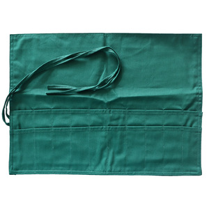 Operating Room Instrument Storage Bag Dark Green Pure Cotton Multipurpose Durable Surgical Tool Organizer - Product Image 3