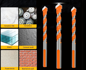 2026 Tungsten Carbide Tipped Twist Drill bits for Glass Tile Concrete Sharp Cutting <b>Edge</b> Drilling tools - Product Image 6