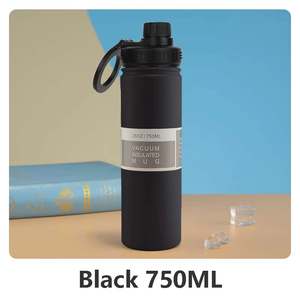 Bouteille d'eau magnétique avec support pour téléphone, 25 oz, thermos en acier inoxydable isolé sous vide avec couvercle à boucle compatible MagSafe pour la salle de sport - Product Image 5