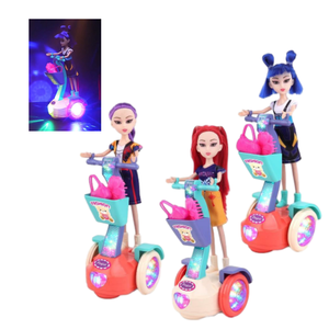 Juguete de coche eléctrico de equilibrio para aprendizaje temprano con música y luces, con ruedas universales, para niñas, estilo K-POP Demon Hunter, venta al por mayor - Product Image 1