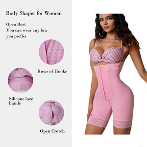 Fagas colombianas para mujer, Body levantador de glúteos, ropa moldeadora BBL, faja moldeadora de cuerpo colombiana con correas de brazo ajustables - Product Image 5