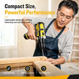 Perceuse-visseuse électrique sans fil 12V populaire, ensemble d'outils multifonctions, idéale pour les réparations domestiques et les <span class=keywords><strong>travaux</strong></span> d'amélioration quotidiens - Product Image 4