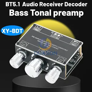 XY-BDT Bluetooth 5.1 ricevitore Audio decodificatore tono Stereo scheda Volume Controller bassi tonale preamplificatore manopola per amplificatore