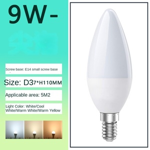 หลอดไฟ LED แบบเชิงเทียน E12 5W 450 ลูเมนส์ แสงวอร์มไวท์ สำหรับโคมระย้า ฐานเล็ก อะลูมิเนียม 80 CRI ใช้งานได้ 50000 ชั่วโมง - Product Image 6
