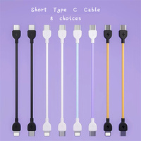 Câble court USB Type C 16CM PD60W avec lanière porte-clés, portable, chargeur rapide USB-C vers USB-C 60W, câble de batterie externe – Approvisionnement direct usine