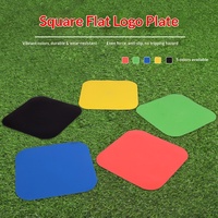 Obstacle de terrain carré plat en PP de 23 cm, durable et résistant à l'usure, pour l'entraînement d'agilité au football, au basketball et au volleyball