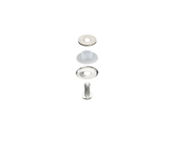 Couvercle en verre trempé de forme ronde et ovale avec bord poli et bouton en cristal pour pièces de batterie de cuisine en mélamine
