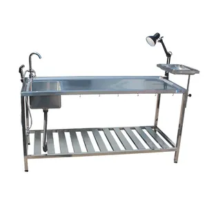 Svet1600 304 נירוסטה באיכות גבוהה להשתמש בשולחן נתיחה של בעלי חיים גדול עם 4 רגליים ושולחן נתיחה שלאחר המוות עבור בית החולים