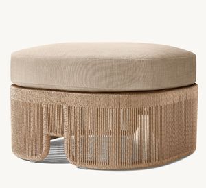 BALOS nouveau <span class=keywords><strong>jardin</strong></span> canapé repose-pieds liquidation vente hôtel extérieur cadre en aluminium rond Patio osier rotin <span class=keywords><strong>jardin</strong></span> canapé repose-pieds - Product Image 2