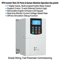 Variateur de fréquence solaire 380V VFD 900V CC 7,5KW 11KW 15KW, petit convertisseur de fréquence pour pompe solaire à eau, moteur triphasé