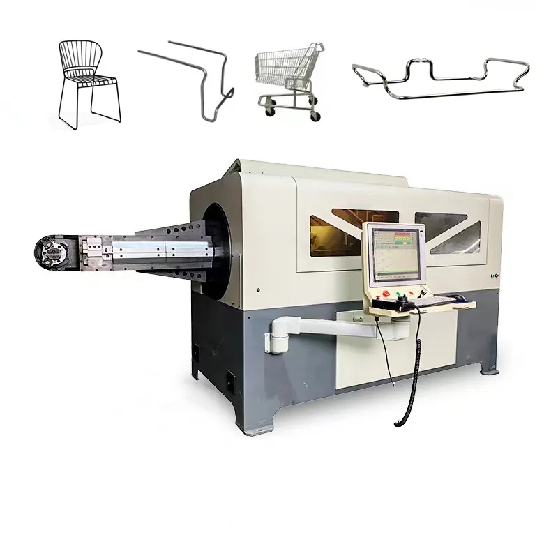 3-8mm Multi-Function CNC Automatic Stainless steel Iron Wire Shaping 3D Bender 3D Wire Bending Machine