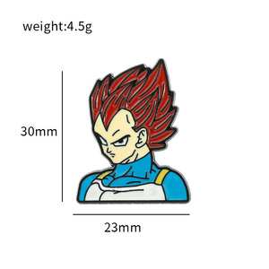 Broche Pin Personalizado de Metal con Diseño de Dibujos Animados de Anime Dragon Ball para Niños, Joyería de Aleación para Bodas y Compromisos - Product Image 3
