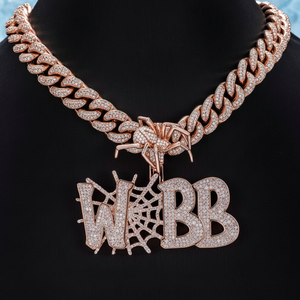 Colgante de diamante de corazón creado en laboratorio elegante de primera calidad en cadena de oro rosa regalo de aniversario para collares de diamantes de esposa - Product Image 1