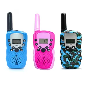 Walkie-talkie de longo alcance para crianças, mini comunicador walkie-talkie fcc certificado de alta qualidade de 22 canais 3 km, rádio de duas vias