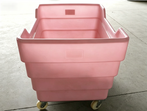 Carrito de Lavandería de Plástico de Tamaño Mediano, 480L, para Sábanas, para Hoteles/<span class=keywords><strong>Hospitales</strong></span>, Carrito de Transporte de Tela PE, Equipado <span class=keywords><strong>con</strong></span> Ruedas de 5 Pulgadas - Product Image 2