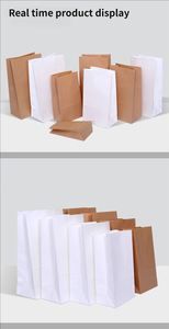 Sangles d'emballage en papier jetables de qualité alimentaire personnalisées pour les usines en Chine. Sacs en papier à emporter. Sangles d'emballage alimentaire. - Product Image 6