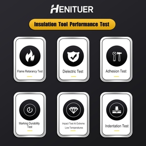 طقم أدوات معزولة HENITUER S671-8 مكون من 8 قطع، عالي الصلابة ومتعدد الوظائف، طقم مفكات معزولة للجهد العالي - Product Image 5