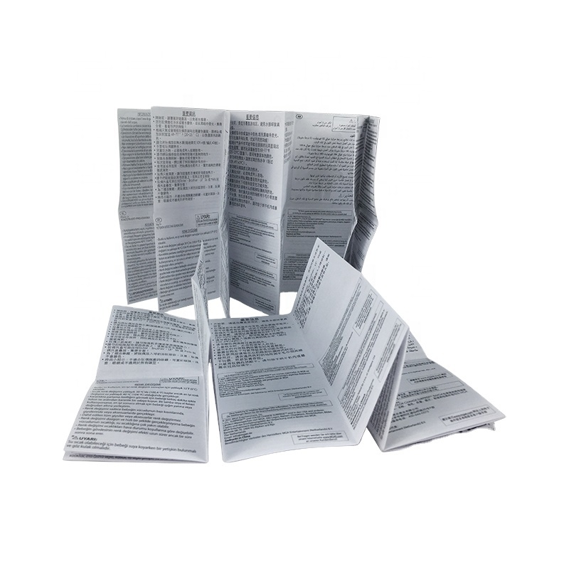 Индивидуальный Размер, одна двойная сторона, печать, сложенная продукция, Инструкция, брошюра, флаер