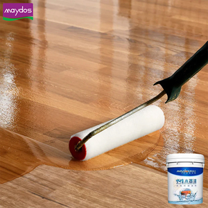 Polyurethane wood floor stains and clear coat varnishes