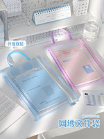 Sac de rangement portable pour documents A4 en maille colorée avec double fermeture éclair, impression numérique et logo personnalisé en nylon