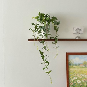 Lotus <b>Leaf</b> Hall Artificial Vine Greenery Less Than 30cm Plastic Hanging <b>Decor</b> For <b>Wall</b> Natural Style - Product Image 3