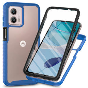 Funda protectora de doble cara de cuerpo completo con funda protectora de pantalla PET para <span class=keywords><strong>Motorola</strong></span> G14 G54 G84 G13 G53 G22 G32 - Product Image 5