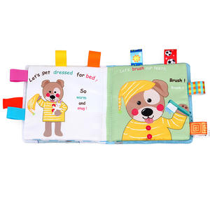 Montessori-Libro de tela suave no tóxica para niños, juguetes educativos coloridos para bebé, libros de muestra - Product Image 3