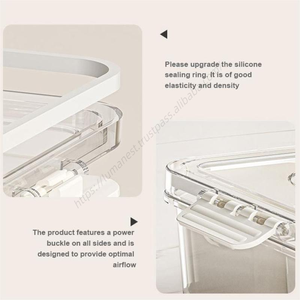 กล่องใส่ขนมพลาสติกแบบพับได้ นำกลับมาใช้ใหม่ได้ พกพาสะดวก 8 ช่อง พร้อมถาดแบ่งช่อง - Product Image 4