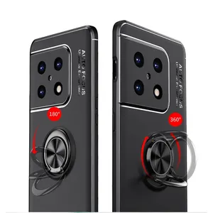Krasbestendig Tpu Soft Case Vinger Ring Magnetische Houder Telefoon Case Voor Oneplus 10 9 Pro Nord Ce 10 100 5G Cover Case