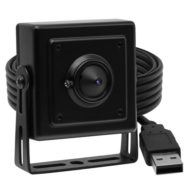 Full HD Webcam 1080P 30fps H.264 Camera 3.7mm Lens IMX323 Color Sensor Low Lux Mini USB Web Camera with Aluminum Case