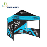 Tente de promotion pliable en acier imperméable 10x10 pour événements commerciaux, stand de marché extérieur