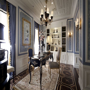 Villa classico pannello di legno personalizzato di bambù finitura impermeabile rivestimento decorativo della parete interna WPC compensato MDF parete di legno - Product Image 2