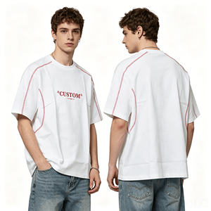 Printed T-shirt Custom logo Unisex Regular Fit 100% Cotton TShirt Breathable Knitted Fabric t Shirts for Men - Product Image 1