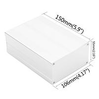 Châssis de préamplificateur à tubes tout en aluminium personnalisé Boîtier de décodeur DAC Boîtier d'amplificateur de puissance à coque audio bricolage