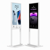 Kiosque d'affichage numérique sur pied de 55 pouces avec écran tactile LCD et animation pour ascenseurs et centres commerciaux