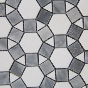 BOTON STONE Blanco <span class=keywords><strong>Gris</strong></span> Carrara Mármol <span class=keywords><strong>Cocina</strong></span> Backsplash Mosaico <span class=keywords><strong>Azulejos</strong></span> - Product Image 3