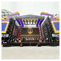 Truss de Tubo de Aluminio, Truss de Iluminación en Arco, Sistema de Soporte de Truss de Piso