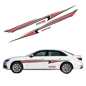 Auto Pickup Car Door Logo/Badge <b>Stickers</b> PVC Material Single Use 270x25CM <b>Large</b> Graphics Racing Line Body Side <b>Sticker</b> - Product Image 1