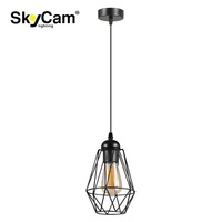 SkyCam – lustre décoratif industriel au Design rétro OEM/ODM E27, éclairage créatif, plafonnier suspendu en métal