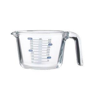 Tasse à mesurer en verre 500 ml résistante à la chaleur pour la cuisine, la pâtisserie et la préparation des œufs - Product Image 1