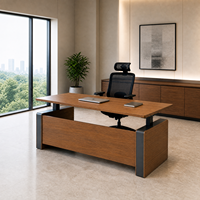 Bureau en L électrique à hauteur réglable, trois moteurs, table de travail assis-debout pour le bureau