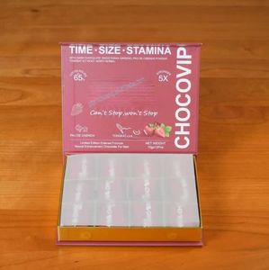 Cokelat Grosir Berkualitas Tinggi untuk Kotak Hadiah Karton Magnetik Stroberi untuk Makanan Rhino Choco Vip Suplemen Herbal - Product Image 4