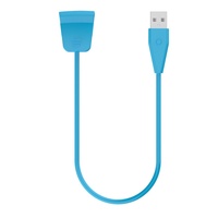 Câble de charge rapide USB QC3.0 de 100 cm pour montre connectée Alta HR avec adaptateur de station d'accueil à bouton de réinitialisation (matériau ABS/PC)